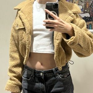 Brown crop jacket